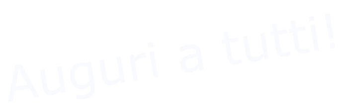 Auguri a tutti!